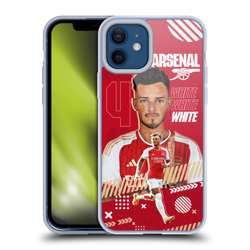 Arsenal FC 2023/24 First Team Ben White Soft Gel Case for Apple iPhone 12 / iPhone 12 Pro