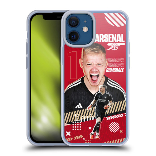 Arsenal FC 2023/24 First Team Aaron Ramsdale Soft Gel Case for Apple iPhone 12 Mini