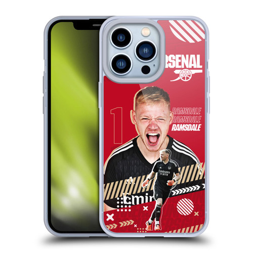 Arsenal FC 2023/24 First Team Aaron Ramsdale Soft Gel Case for Apple iPhone 13 Pro