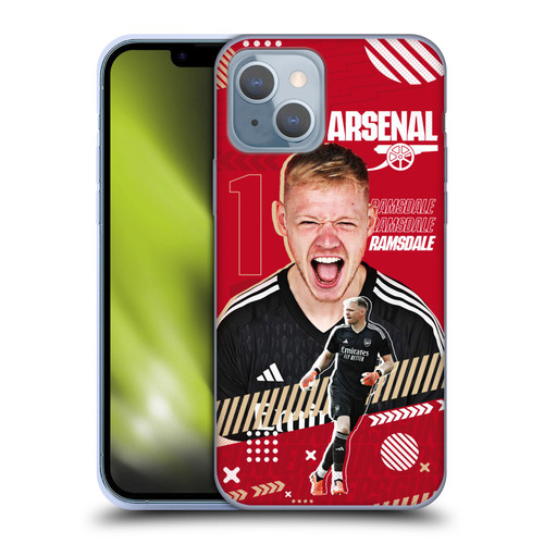 Arsenal FC 2023/24 First Team Aaron Ramsdale Soft Gel Case for Apple iPhone 14