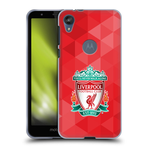 Liverpool Football Club Crest 1 Red Geometric 1 Soft Gel Case for Motorola Moto E6