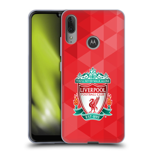 Liverpool Football Club Crest 1 Red Geometric 1 Soft Gel Case for Motorola Moto E6 Plus