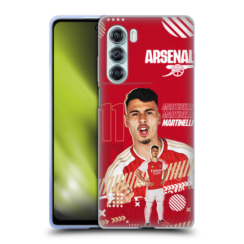 Arsenal FC 2023/24 First Team Gabriel Soft Gel Case for Motorola Edge S30 / Moto G200 5G