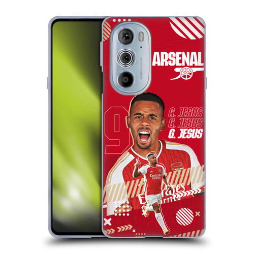 Arsenal FC 2023/24 First Team Gabriel Jesus Soft Gel Case for Motorola Edge X30