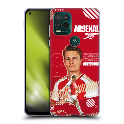 Arsenal FC 2023/24 First Team Martin Ødegaard Soft Gel Case for Motorola Moto G Stylus 5G 2021