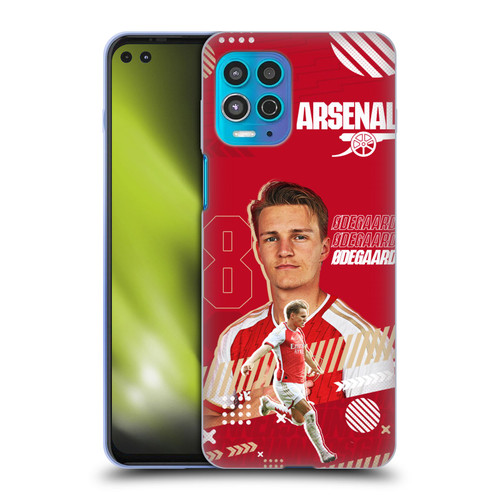 Arsenal FC 2023/24 First Team Martin Ødegaard Soft Gel Case for Motorola Moto G100