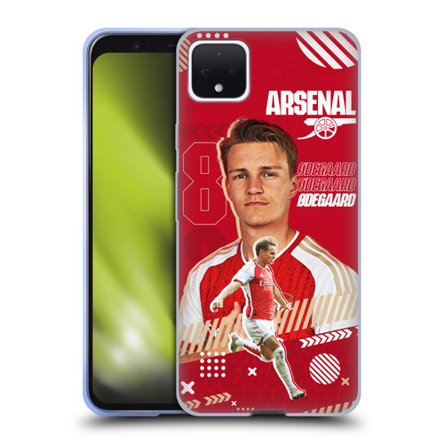 Arsenal FC 2023/24 First Team Martin Ødegaard Soft Gel Case for Google Pixel 4 XL