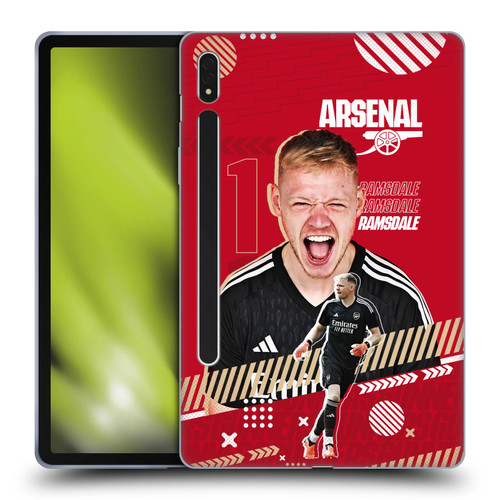 Arsenal FC 2023/24 First Team Aaron Ramsdale Soft Gel Case for Samsung Galaxy Tab S8