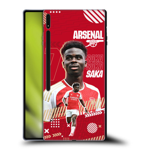 Arsenal FC 2023/24 First Team Bukayo Saka Soft Gel Case for Samsung Galaxy Tab S8 Ultra
