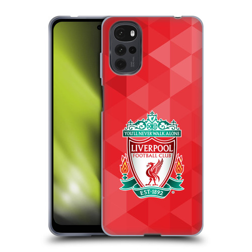 Liverpool Football Club Crest 1 Red Geometric 1 Soft Gel Case for Motorola Moto G22