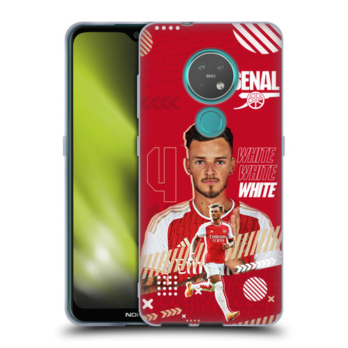 Arsenal FC 2023/24 First Team Ben White Soft Gel Case for Nokia 6.2 / 7.2