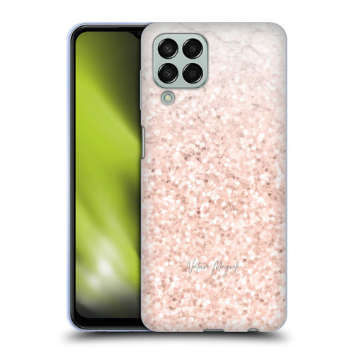 Nature Magick Rose Gold Marble Glitter Rose Gold Sparkle 2 Soft Gel Case for Samsung Galaxy M33 (2022)