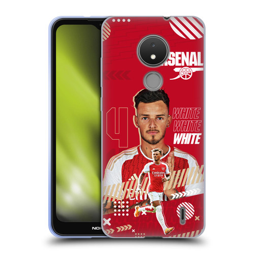 Arsenal FC 2023/24 First Team Ben White Soft Gel Case for Nokia C21