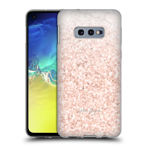 Nature Magick Rose Gold Marble Glitter Rose Gold Sparkle 2 Soft Gel Case for Samsung Galaxy S10e