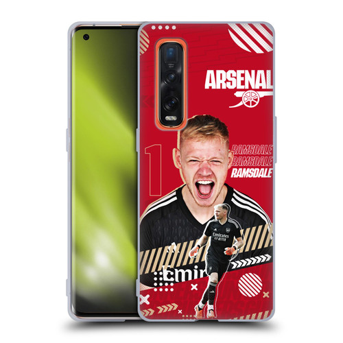 Arsenal FC 2023/24 First Team Aaron Ramsdale Soft Gel Case for OPPO Find X2 Pro 5G