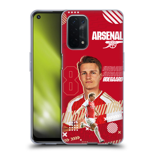 Arsenal FC 2023/24 First Team Martin Ødegaard Soft Gel Case for OPPO A54 5G