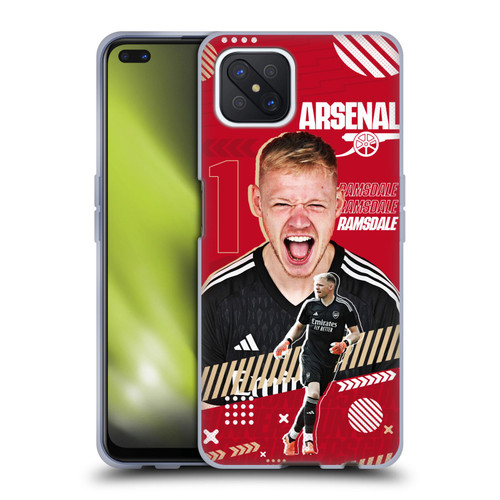 Arsenal FC 2023/24 First Team Aaron Ramsdale Soft Gel Case for OPPO Reno4 Z 5G