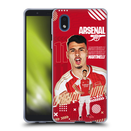 Arsenal FC 2023/24 First Team Gabriel Soft Gel Case for Samsung Galaxy A01 Core (2020)