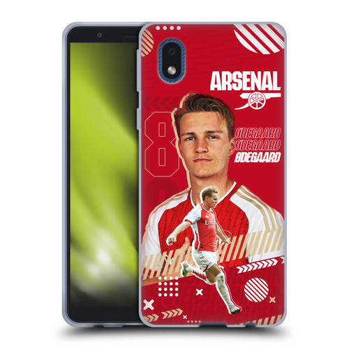 Arsenal FC 2023/24 First Team Martin Ødegaard Soft Gel Case for Samsung Galaxy A01 Core (2020)