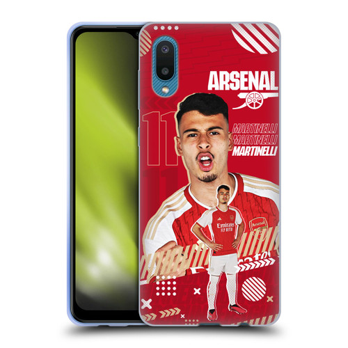 Arsenal FC 2023/24 First Team Gabriel Soft Gel Case for Samsung Galaxy A02/M02 (2021)