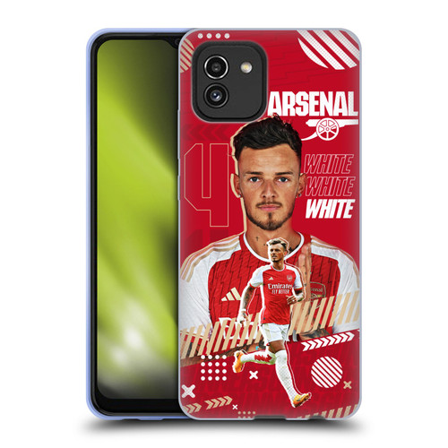 Arsenal FC 2023/24 First Team Ben White Soft Gel Case for Samsung Galaxy A03 (2021)