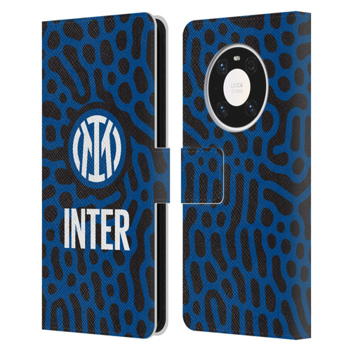 Fc Internazionale Milano Patterns Abstract 2 Leather Book Wallet Case Cover For Huawei Mate 40 Pro 5G