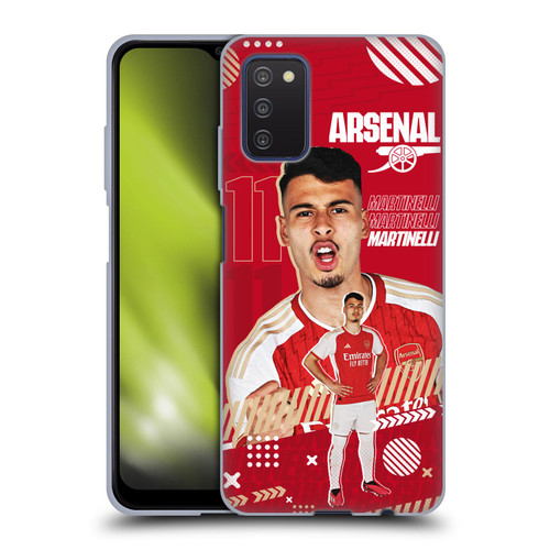 Arsenal FC 2023/24 First Team Gabriel Soft Gel Case for Samsung Galaxy A03s (2021)