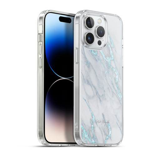 Nature Magick Marble Metallics Blue Soft Gel Case for Apple iPhone 13 Pro Max & MagSafe