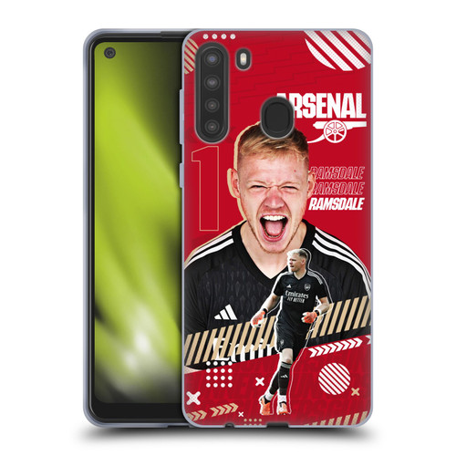 Arsenal FC 2023/24 First Team Aaron Ramsdale Soft Gel Case for Samsung Galaxy A21 (2020)
