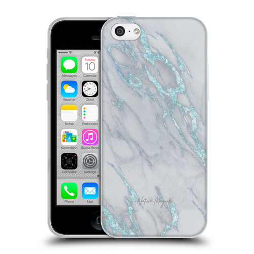 Nature Magick Marble Metallics Blue Soft Gel Case for Apple iPhone 5c