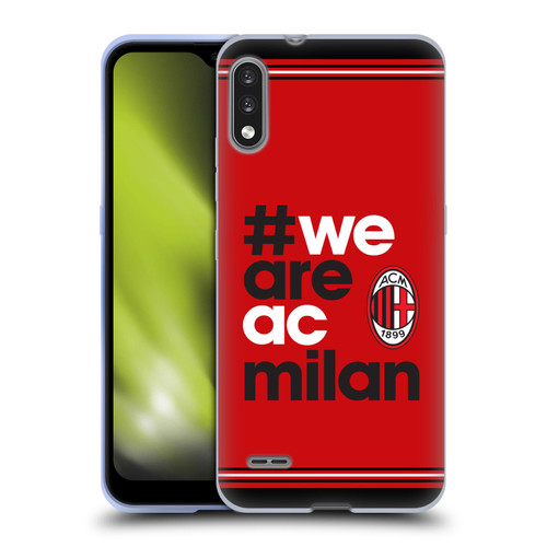 AC Milan Crest Stripes Soft Gel Case for LG K22