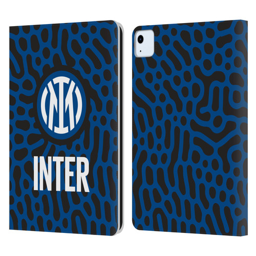 Fc Internazionale Milano Patterns Abstract 2 Leather Book Wallet Case Cover For Apple iPad Air 11 2020/2022/2024