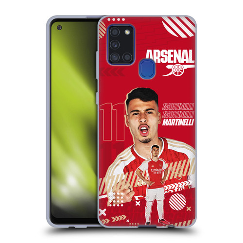 Arsenal FC 2023/24 First Team Gabriel Soft Gel Case for Samsung Galaxy A21s (2020)