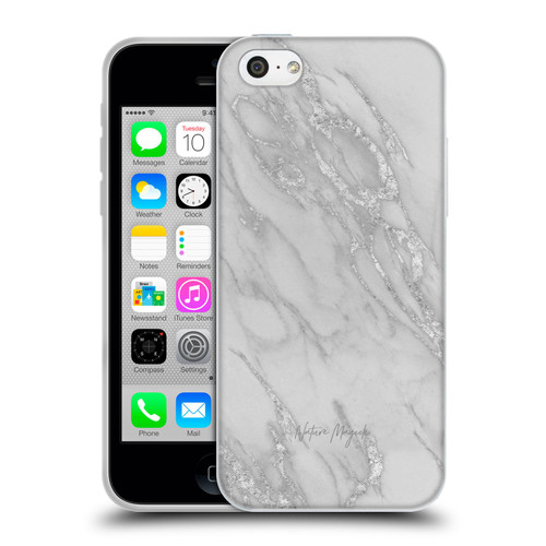 Nature Magick Marble Metallics Silver Soft Gel Case for Apple iPhone 5c