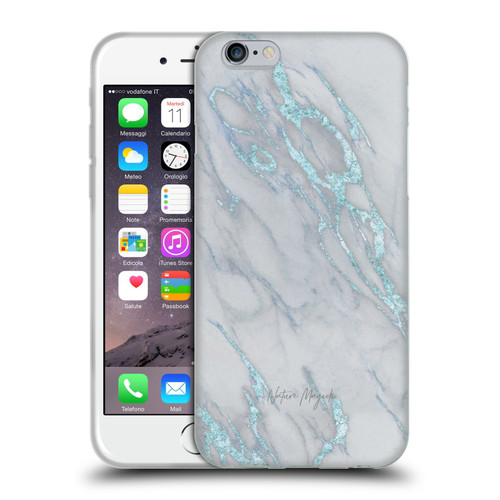 Nature Magick Marble Metallics Blue Soft Gel Case for Apple iPhone 6 / iPhone 6s