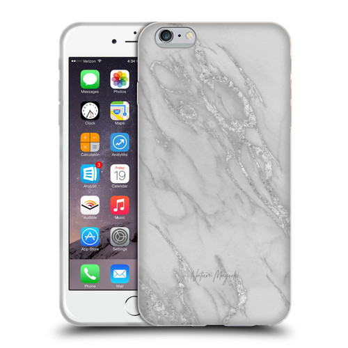 Nature Magick Marble Metallics Silver Soft Gel Case for Apple iPhone 6 Plus / iPhone 6s Plus
