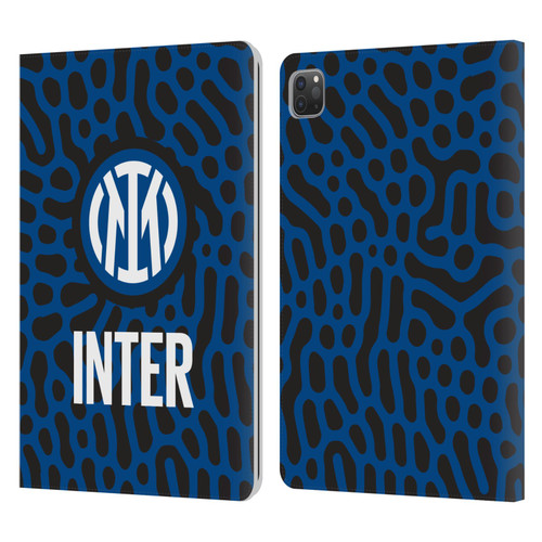 Fc Internazionale Milano Patterns Abstract 2 Leather Book Wallet Case Cover For Apple iPad Pro 11 2020 / 2021 / 2022