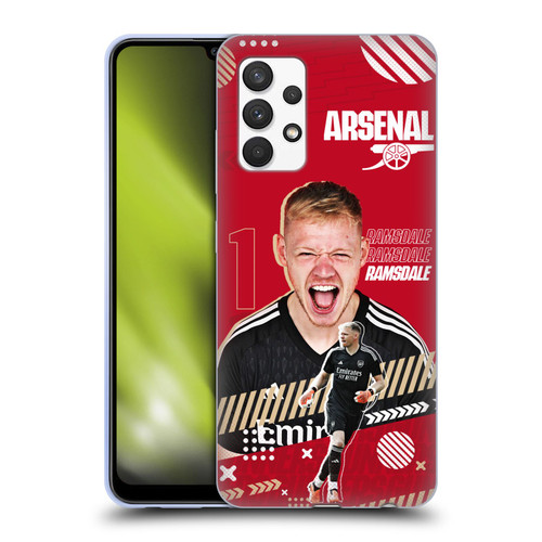 Arsenal FC 2023/24 First Team Aaron Ramsdale Soft Gel Case for Samsung Galaxy A32 (2021)