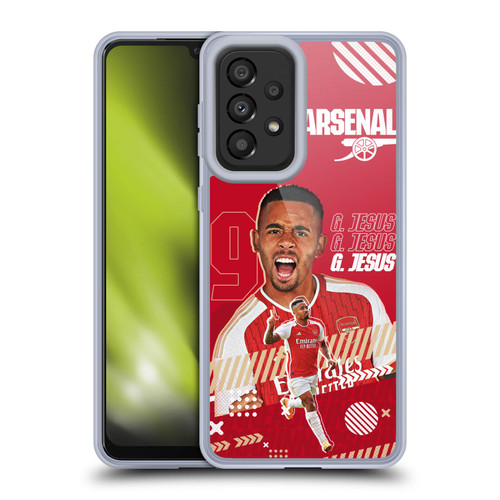 Arsenal FC 2023/24 First Team Gabriel Jesus Soft Gel Case for Samsung Galaxy A33 5G (2022)