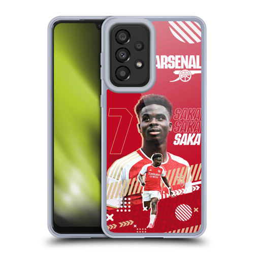Arsenal FC 2023/24 First Team Bukayo Saka Soft Gel Case for Samsung Galaxy A33 5G (2022)
