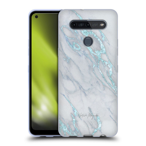 Nature Magick Marble Metallics Blue Soft Gel Case for LG K51S