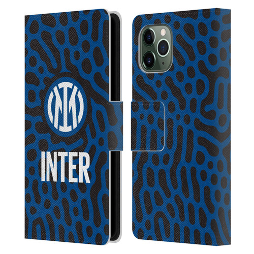 Fc Internazionale Milano Patterns Abstract 2 Leather Book Wallet Case Cover For Apple iPhone 11 Pro