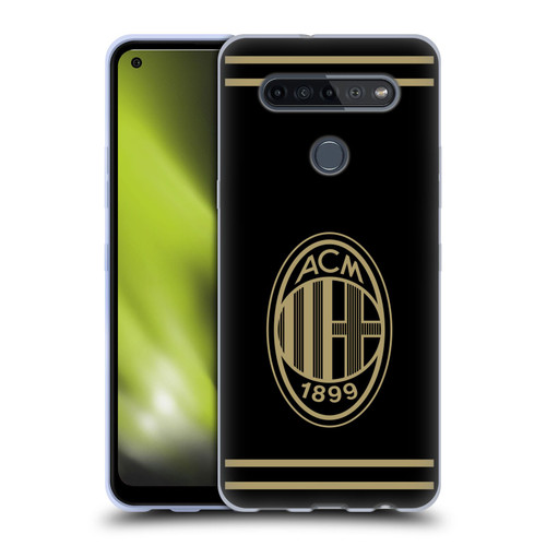 AC Milan Crest Black And Gold Soft Gel Case for LG K51S