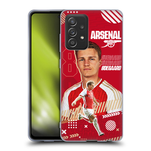 Arsenal FC 2023/24 First Team Martin Ødegaard Soft Gel Case for Samsung Galaxy A52 / A52s / 5G (2021)