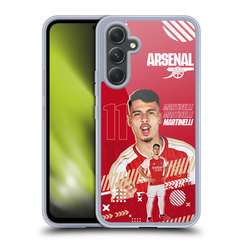 Arsenal FC 2023/24 First Team Gabriel Soft Gel Case for Samsung Galaxy A54 5G