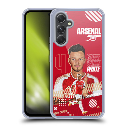 Arsenal FC 2023/24 First Team Ben White Soft Gel Case for Samsung Galaxy A54 5G