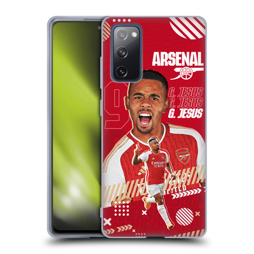 Arsenal FC 2023/24 First Team Gabriel Jesus Soft Gel Case for Samsung Galaxy S20 FE / 5G