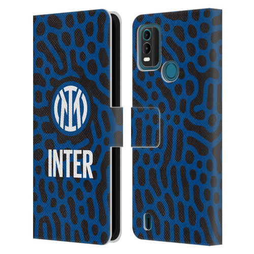 Fc Internazionale Milano Patterns Abstract 2 Leather Book Wallet Case Cover For Nokia G11 Plus