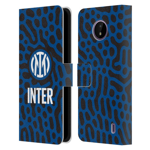 Fc Internazionale Milano Patterns Abstract 2 Leather Book Wallet Case Cover For Nokia C10 / C20
