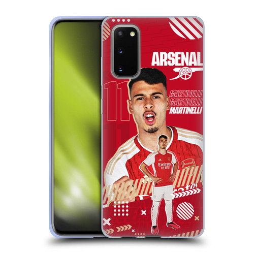 Arsenal FC 2023/24 First Team Gabriel Soft Gel Case for Samsung Galaxy S20 / S20 5G